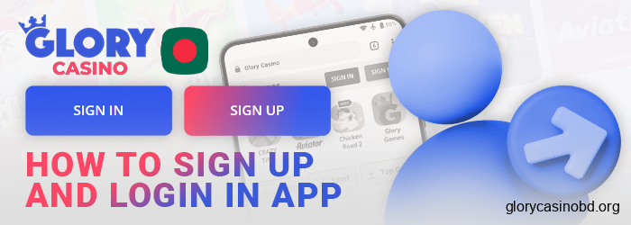 About authorization at Glory Casino and creating a new account