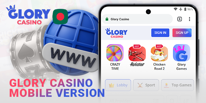 Glory Casino mobile browser version – what are the differences