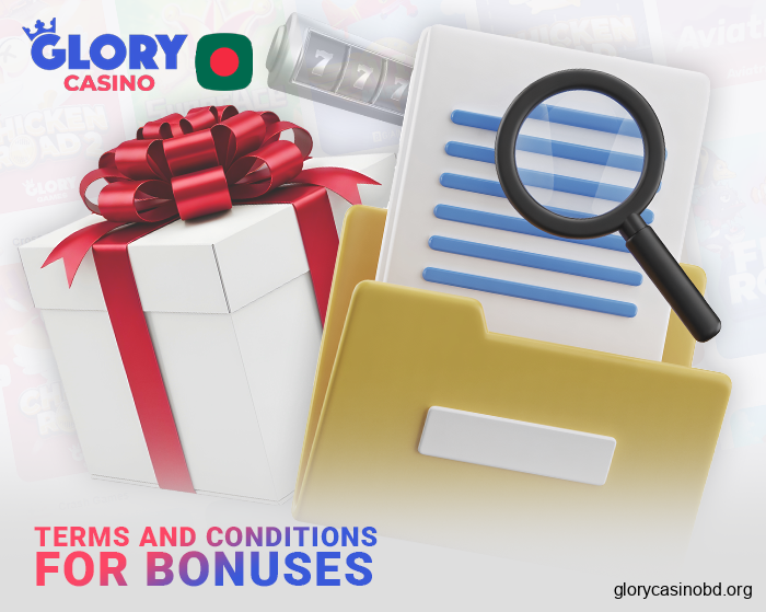 Bonus Terms and Conditions at Glory Casino Online