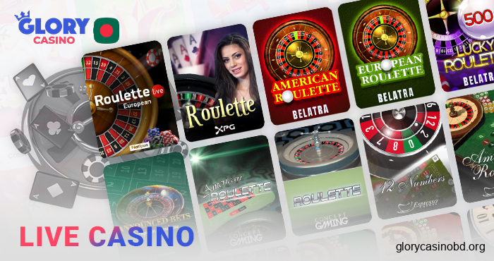 The best live games at Glory Casino