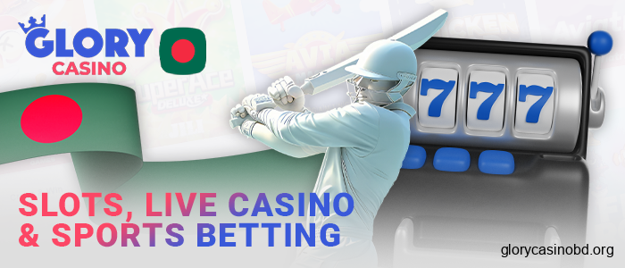 Place your bets at Glory Casino and play slots for Bangladesh