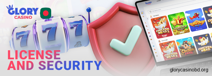 About security at Glory Casino and its license