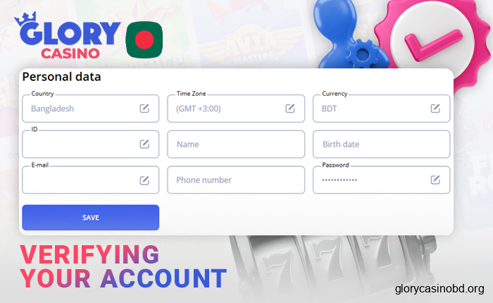 The identity verification process at Glory Casino